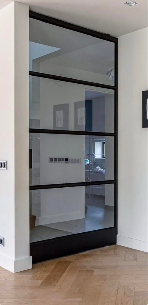 Luxe stalen taatsdeur – industriële eyecatcher (260x110), Doe-het-zelf en Verbouw, Deuren en Horren, 100 tot 120 cm, 215 cm of meer