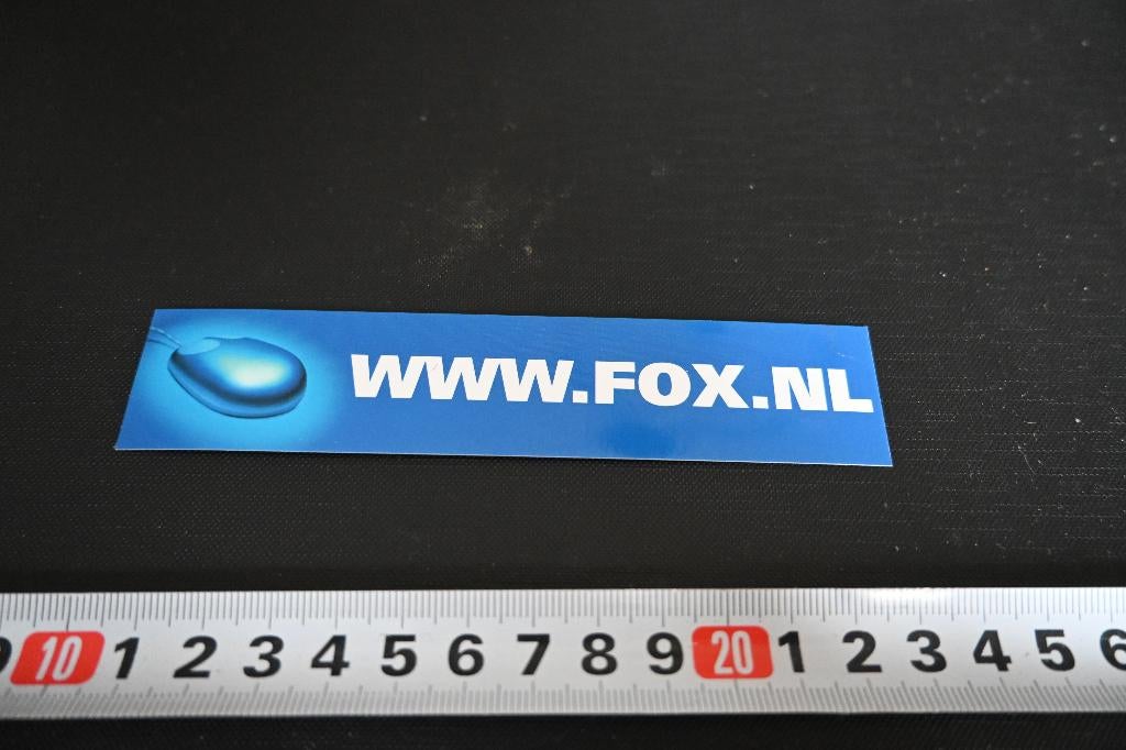 sticker FOX, Ophalen, Zo goed als nieuw