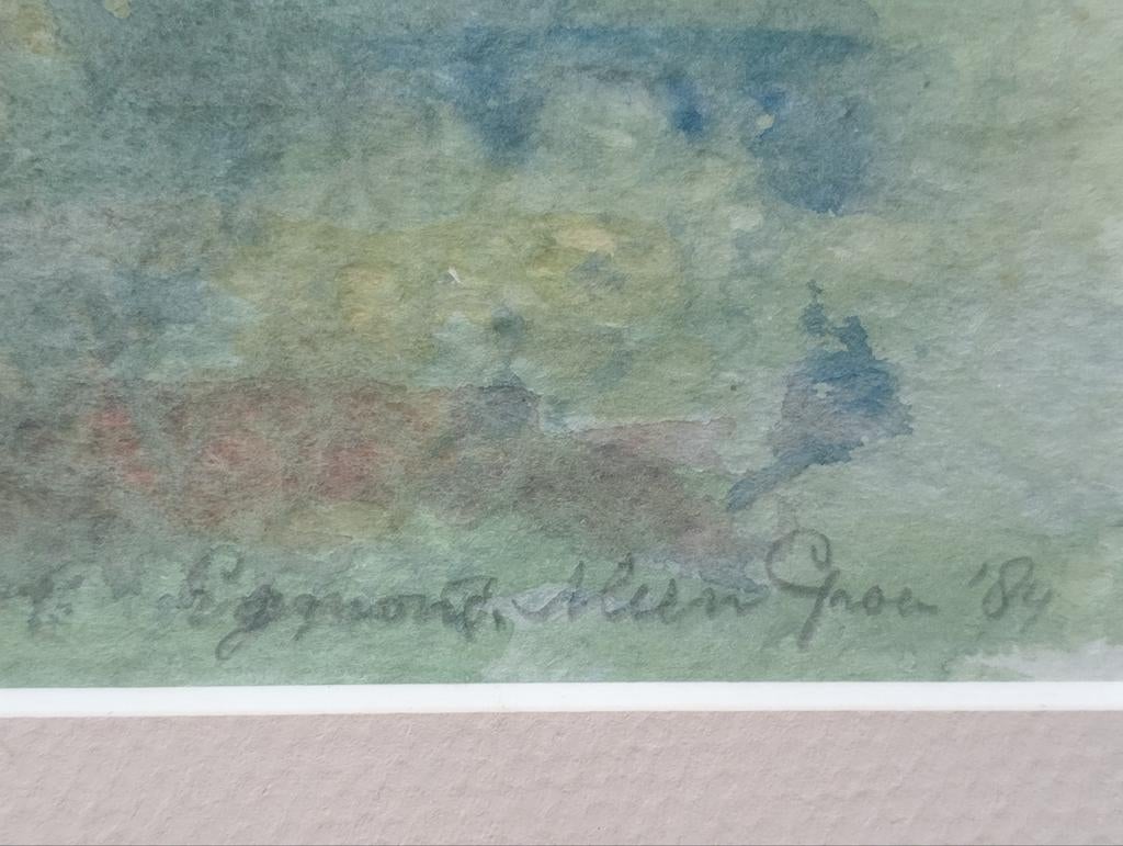 Aquarel Egmond 1984, Antiek en Kunst, Ophalen of Verzenden