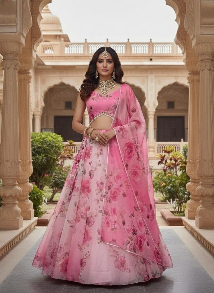 Lehenga, Overige typen, Nieuw, Ophalen of Verzenden, Roze