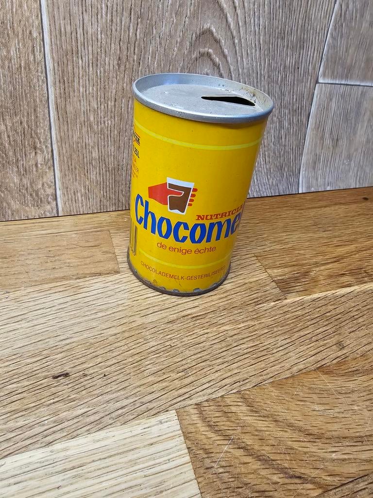 Ouderwets Nutricia Chocomel Blikje, Verzamelen, Ophalen of Verzenden, Gebruikt, Verpakking