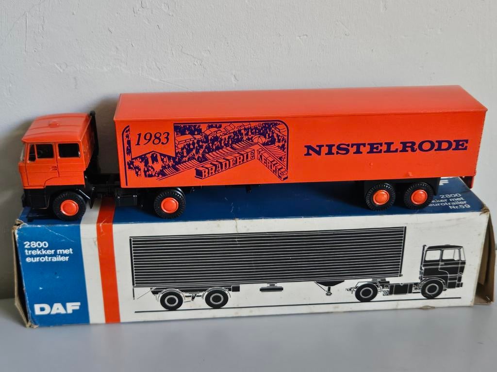Lion Car Daf 2800 Nistelrode Braderie Kermis 1983 ovp, Ophalen of Verzenden, Zo goed als nieuw, Bus of Vrachtwagen, Lion Toys