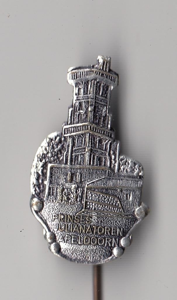 Apeldoorn Prinses Julianatoren speldje, Verzamelen, Speldjes, Pins en Buttons, Gebruikt, Niet vindbaar, Niet vindbaar, Speldje of Pin