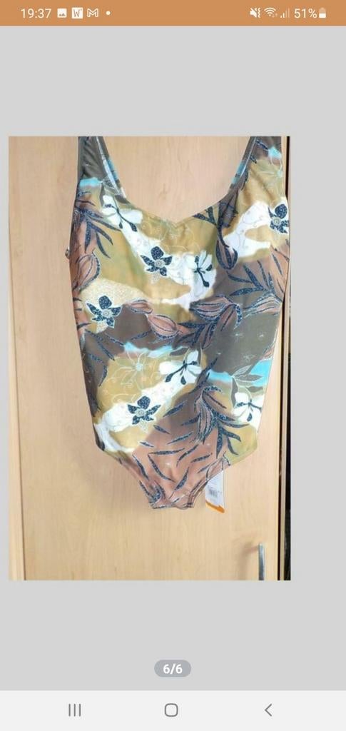 Badpak mt 50, Kleding | Dames, Badmode en Zwemkleding, Nieuw, Badpak, Zwart, Ophalen of Verzenden