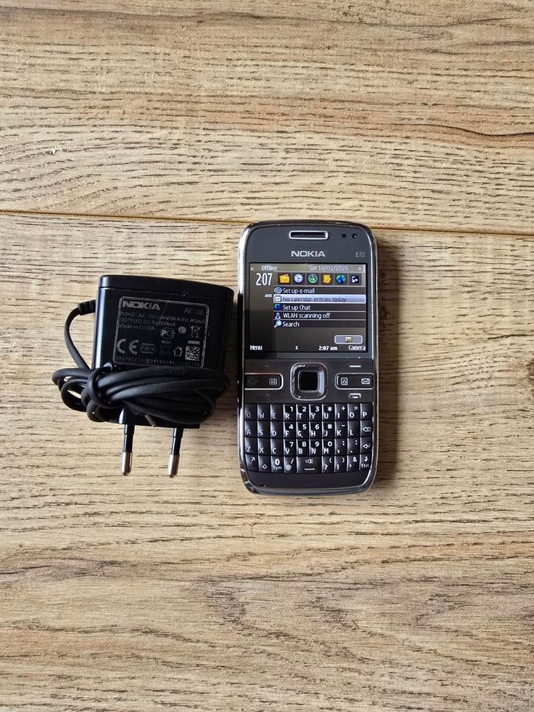 Nokia E72 ZGAN, Ophalen of Verzenden, Zo goed als nieuw, Geen camera, Zwart