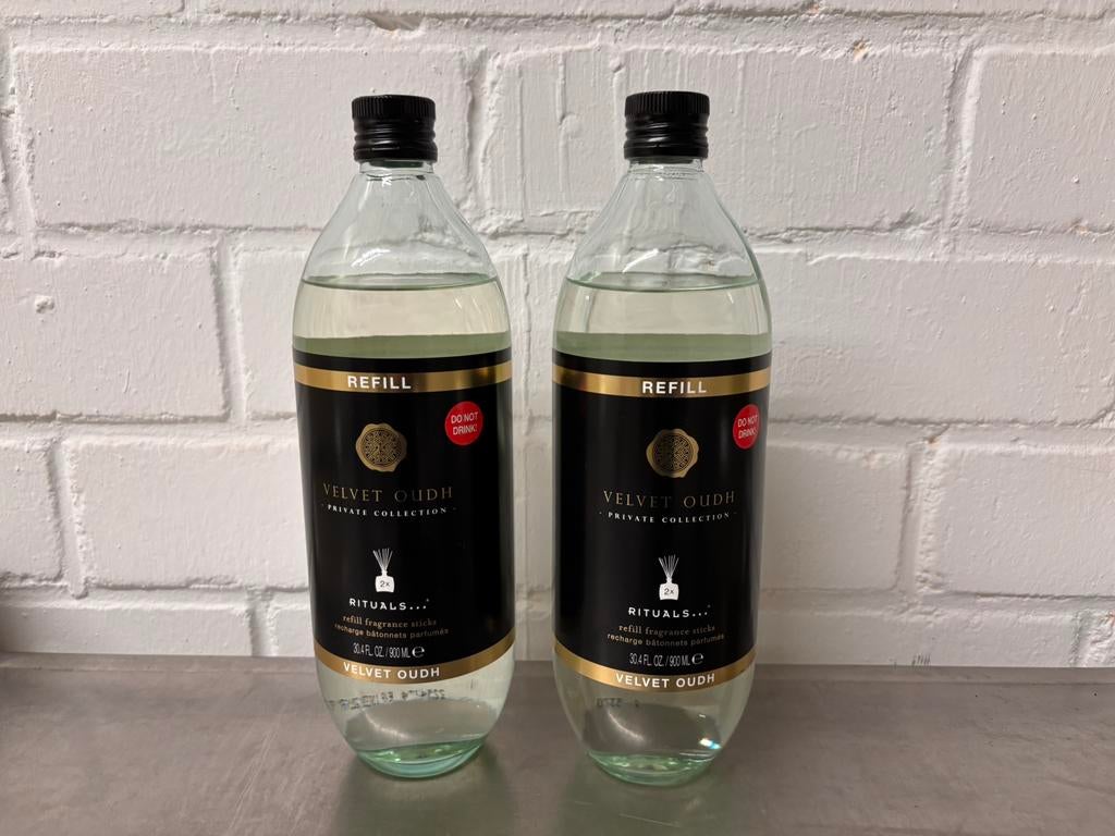 Ritual Velvet Oudh Geurstokjes navulling 🖤 900ml, Ophalen of Verzenden, Nieuw