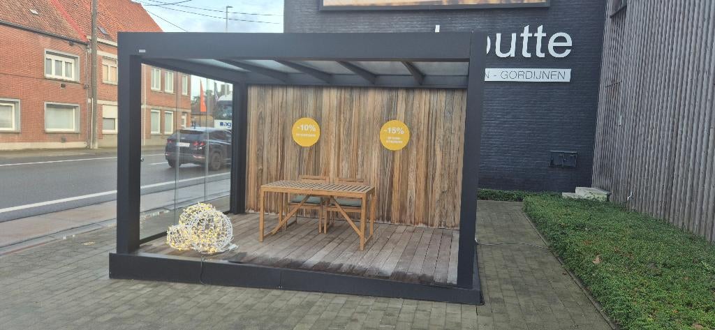 Terrasoverkapping Sqope met glas, Tuin en Terras, Overkappingen, Ophalen, Veranda