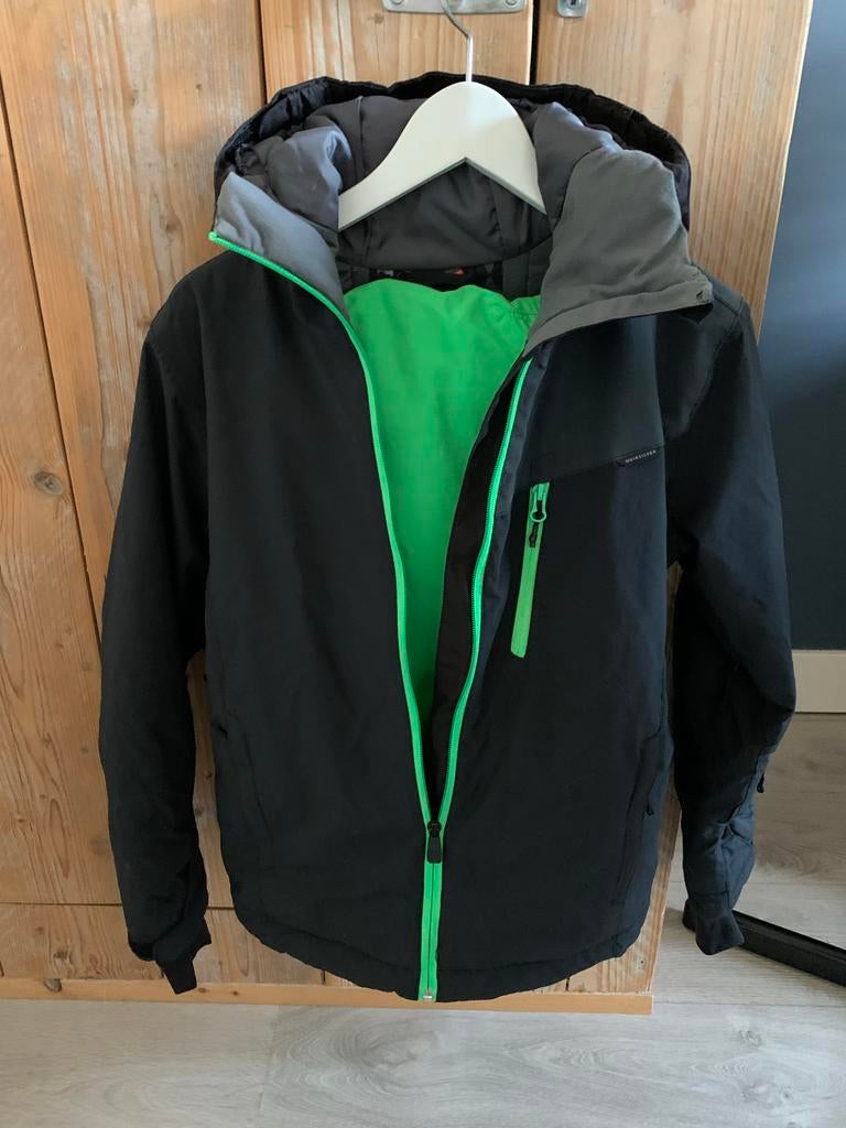 Skipak kind maat 12 - Groen/Zwart, Quiksilver, Overige maten, Ophalen of Verzenden, Gedragen