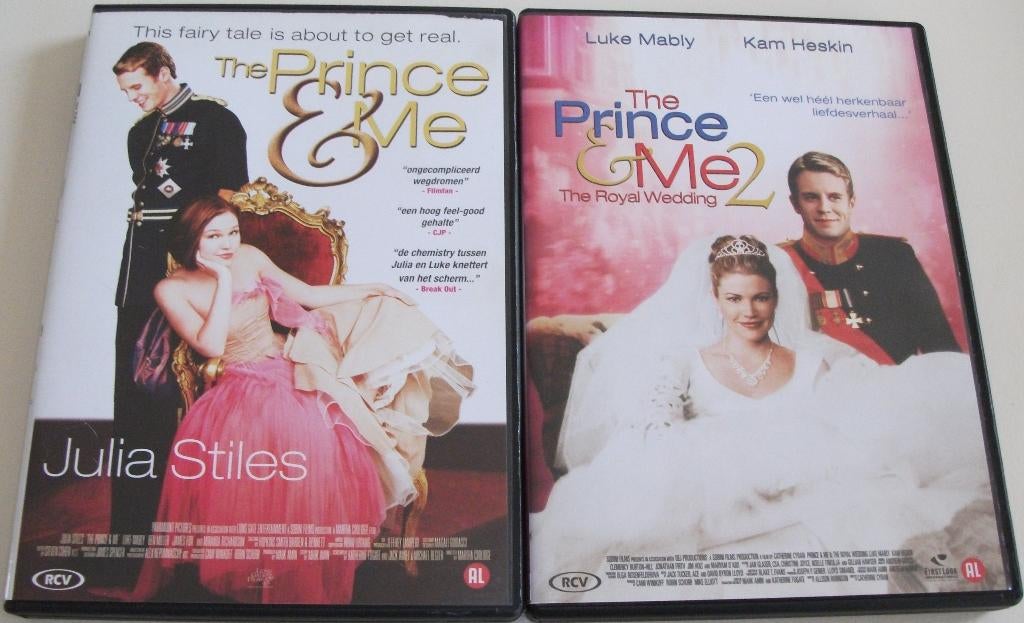 Dvd *** PRINCE & ME *** 2 stuks, Alle leeftijden, Ophalen of Verzenden, Zo goed als nieuw, Komedie