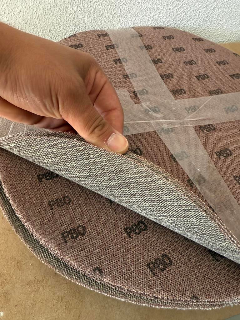 Schuurpapier klittenband 400 mm gaas stofgaten 10 stuks, Ophalen of Verzenden, Nieuw, 1200 watt of meer, Excentrische schuurmachine