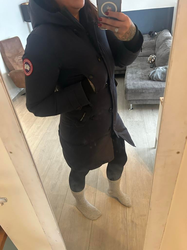 Canada Goose Jas - XS/M - Navy, Ophalen of Verzenden, Zo goed als nieuw, Maat 34 (XS) of kleiner, Blauw