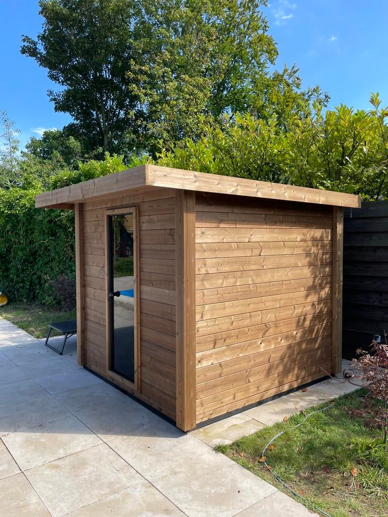 Thermowood buitensauna tuinsauna sauna. Uiterst duurzaam., Ophalen of Verzenden, Nieuw, Fins of Traditioneel, Complete sauna