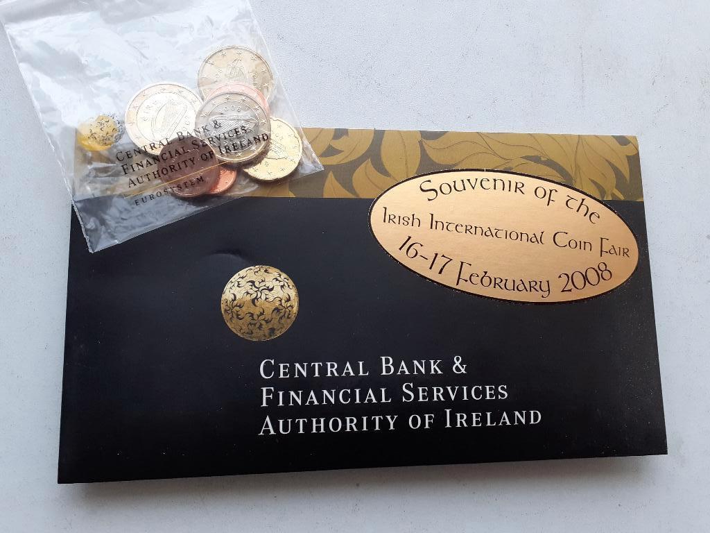 Ierland 2008 de 0.01 t/m de 2 euro unc, Ophalen of Verzenden, Ierland, Overige waardes