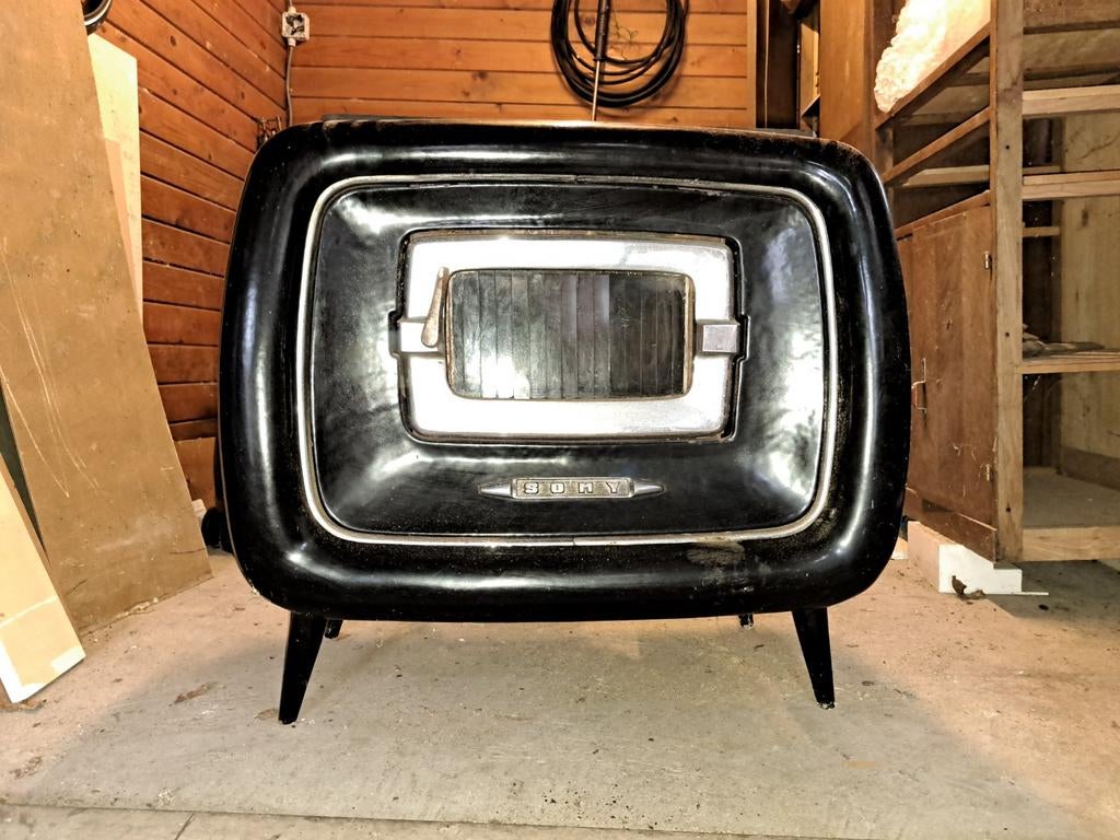 Oude petroleum Kachel somy T.E.A.B., Huis en Inrichting, Kachels, Ophalen, Gebruikt, Hout, Houtkachel