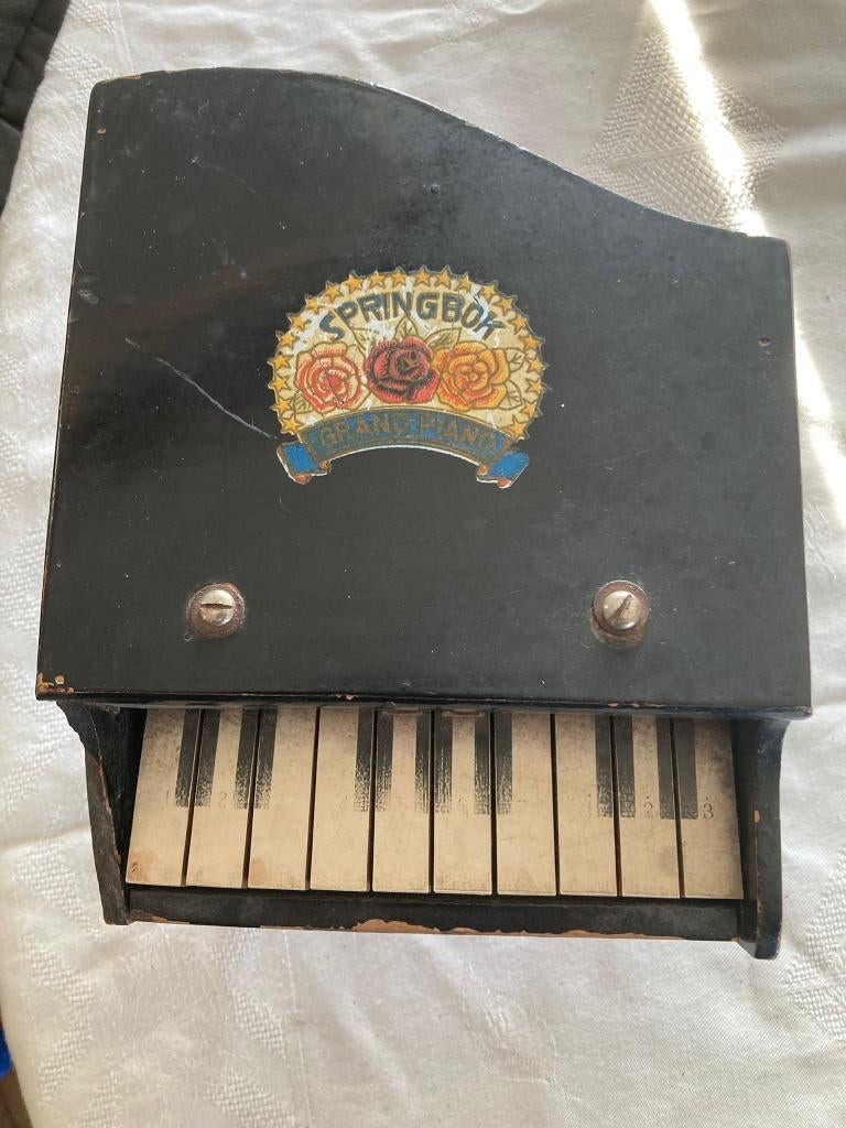 Antieke minitauur vleugel (merk Springbok - speelgoed), Antiek en Kunst, Ophalen of Verzenden