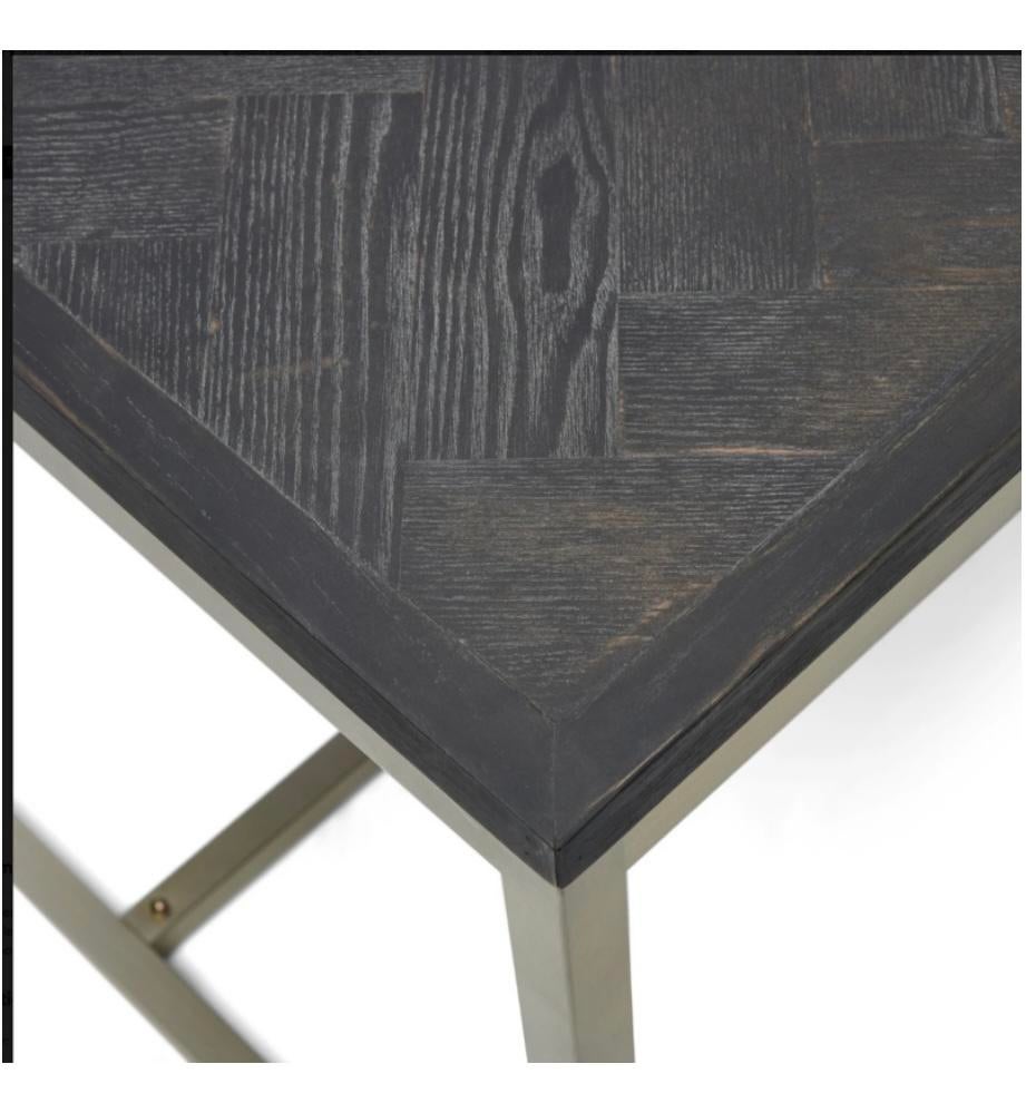 Rivièra Maison Costa Mesa Eettafel - Eikenhout & Goud, Eikenhout, Zo goed als nieuw, Vijf personen of meer, 150 tot 200 cm