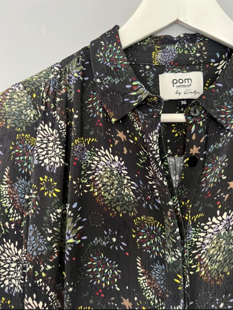 POM Amsterdam jurk 36 38 S, Ophalen of Verzenden, Zo goed als nieuw, Maat 36 (S), Onder de knie