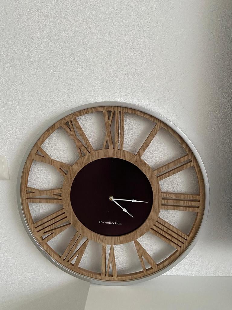 Mooie Wandklok LW Collection, Ophalen of Verzenden, Zo goed als nieuw, Analoog, Wandklok