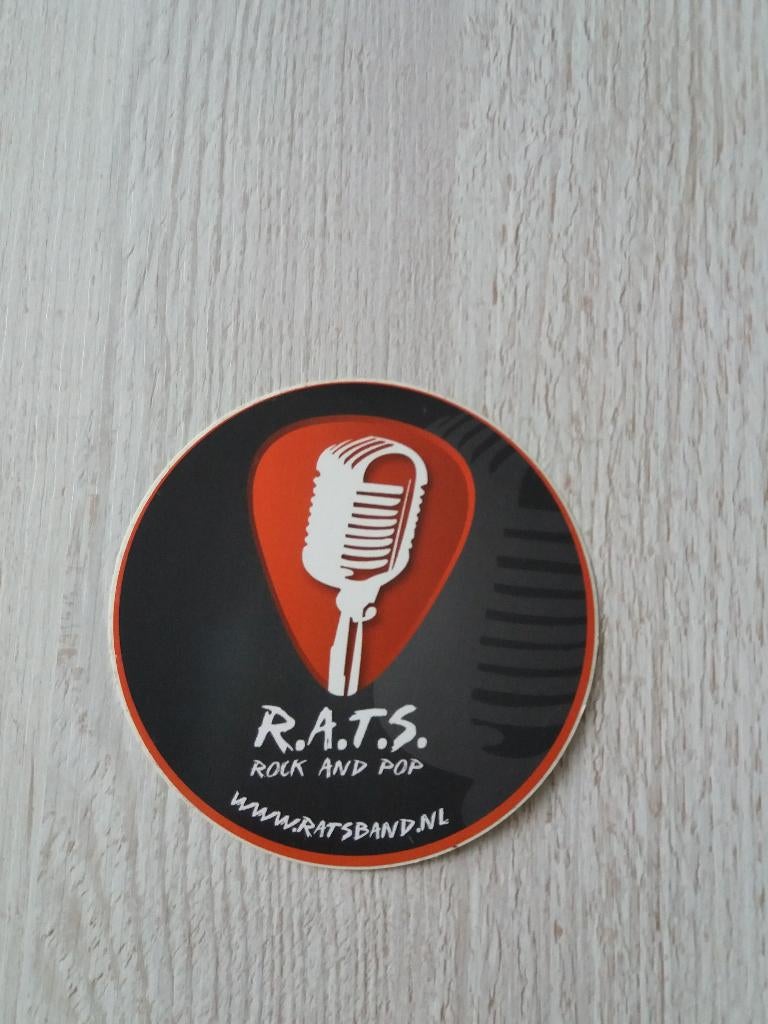 sticker R.A.T.S. rock and pop, Ophalen of Verzenden, Zo goed als nieuw, Overige typen