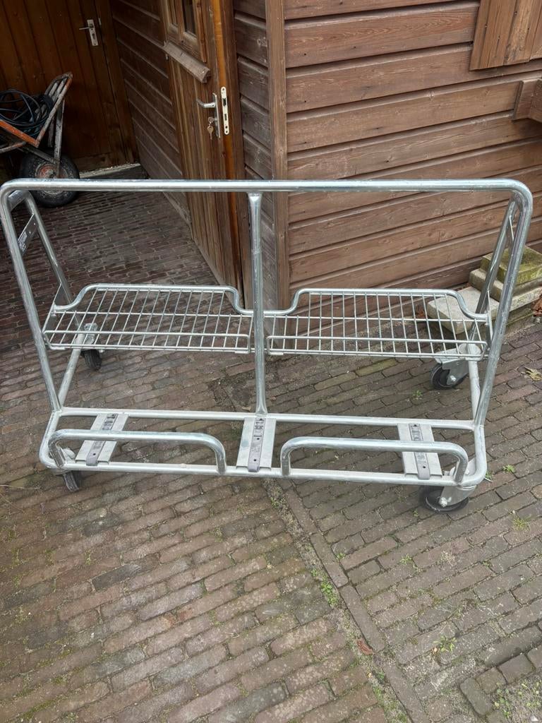 Platenkar, 100 liter of meer, Ophalen of Verzenden, Zo goed als nieuw, Transportkar