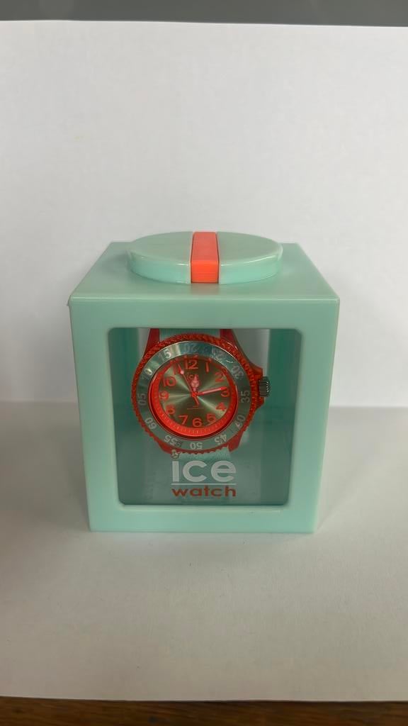 ice watch turquoise met orange, Ophalen, Zo goed als nieuw, Overige kleuren, Jongen of Meisje