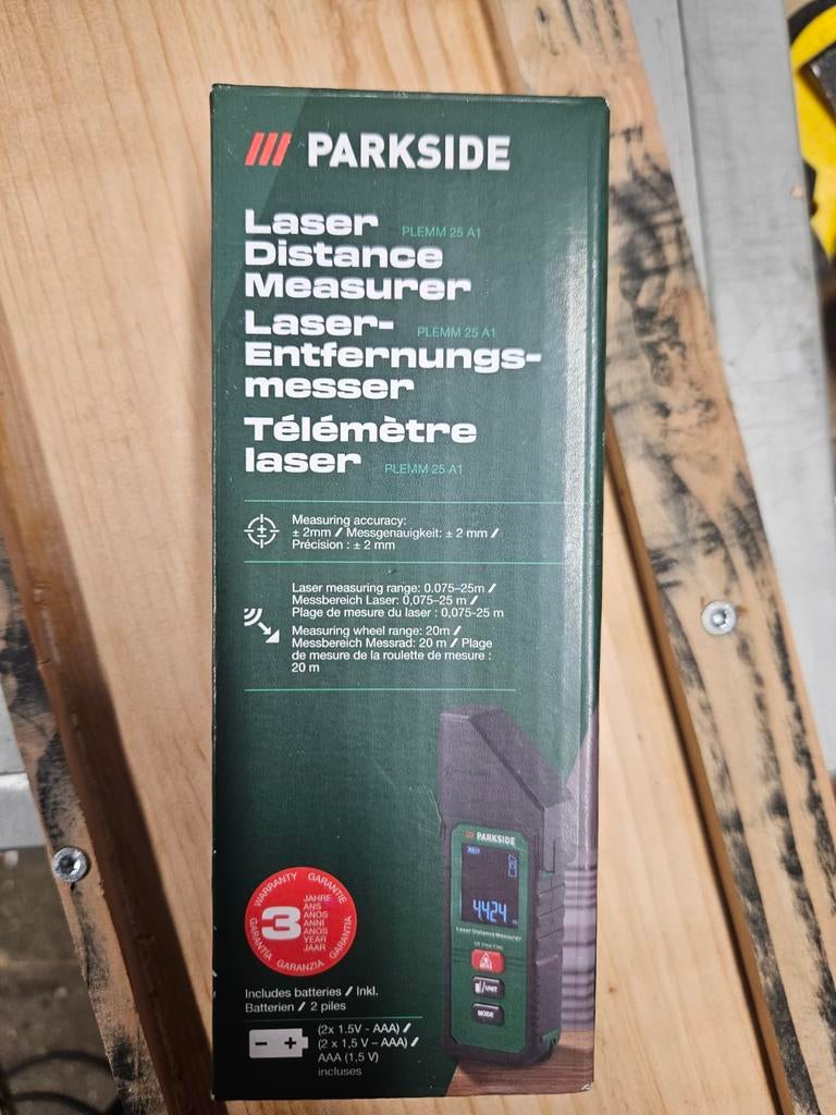 Nieuwe 5 in 1  laser afstandmeter van parkside, Ophalen of Verzenden