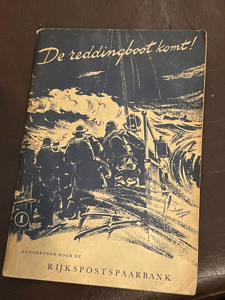 Boekje 'De Reddingboot Komt!' - Plak- en verhalenboekje, Verzamelen, Scheepvaart, Ophalen of Verzenden, Gebruikt, Boek of Tijdschrift