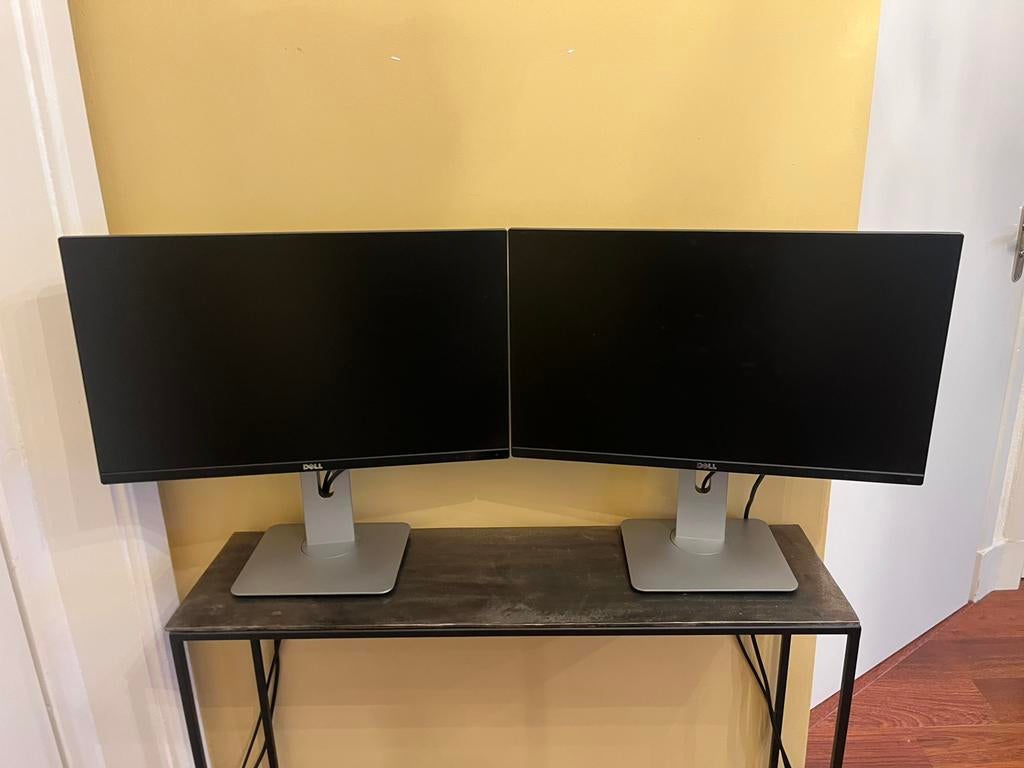 2 x dubbele monitor Ultiem Dell UltraSharp U2414Hb, Ophalen, Full HD, Zo goed als nieuw, Dell