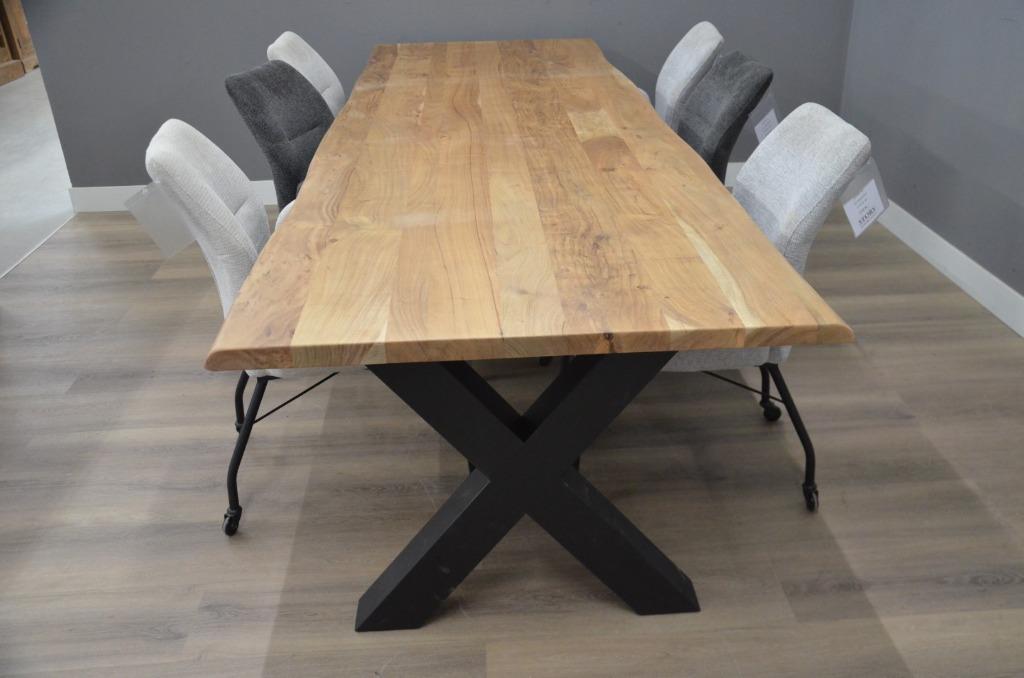 Industriële acacia eettafel 300 cm - Industriële acacia eett
