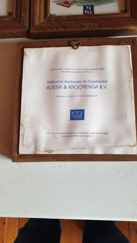 Makkumer Aardewerk Tegels, Ophalen of Verzenden