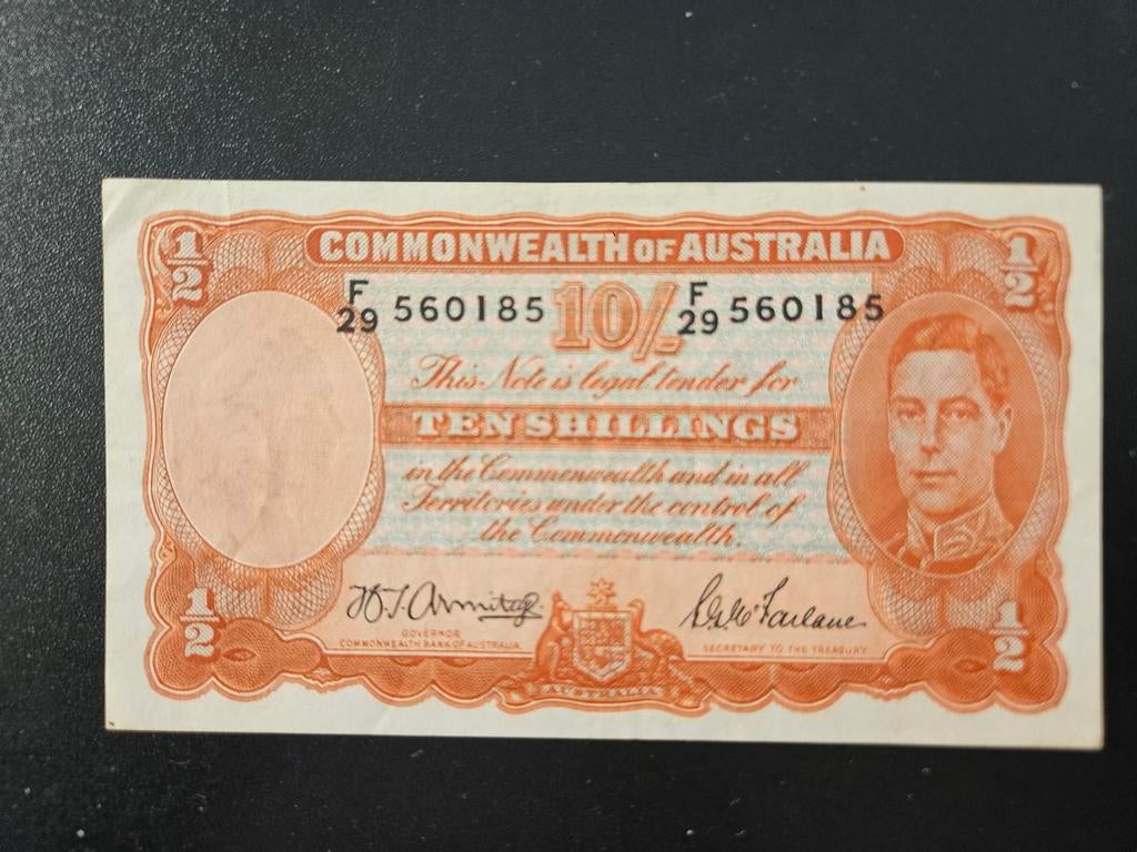 Commonwealth of Australië pick 25b 1942 zf++ King George VI, Ophalen of Verzenden, Los biljet