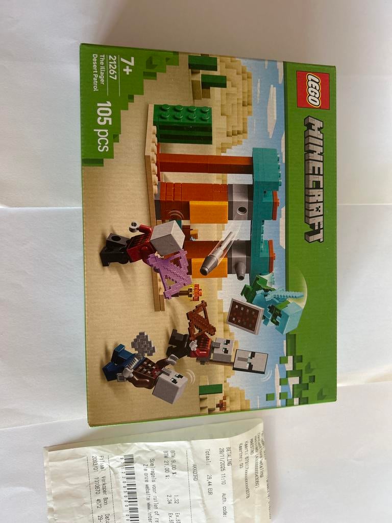 LEGO Minecraft 21267 - De Illager Woestijnpatrouille, Ophalen of Verzenden, Nieuw, Complete set, Lego