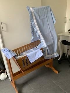 Baby Wiegje Ledikant Schommel incl bekleding reflux, Kinderen en Baby's, Babywiegjes en Ledikanten, Ophalen, Zo goed als nieuw