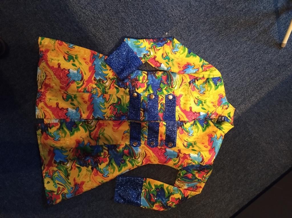 Carnavalsjas - Kleurrijk en feestelijk!, Ophalen of Verzenden, Zo goed als nieuw, Carnaval, Kleding