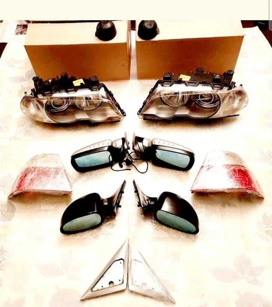 BMW E46 330CI cabrio coupe sedan station inklapbaar spiegels, Auto-onderdelen, Spiegels, Ophalen of Verzenden, Gebruikt, BMW