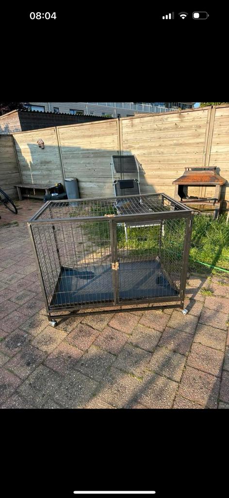 Bench op wielen, Ophalen, 65 tot 100 cm, Hondenhok, Zo goed als nieuw