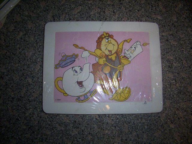 Disney Belle en het Beest foampuzzel 18x23cm, Verzamelen, Ophalen of Verzenden, Assepoester of Belle, Gebruikt, Beeldje of Figuurtje