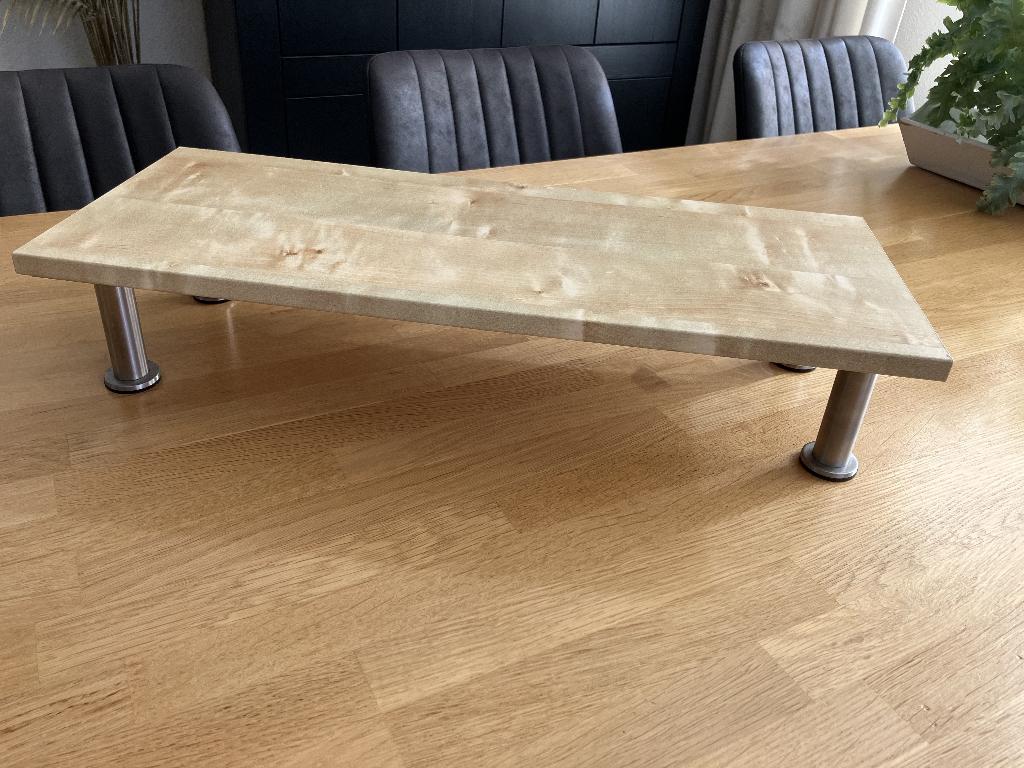 Tv laptop monitorstandaard verhoger Ikea Ekby Laiva Galant, Ophalen, Zo goed als nieuw