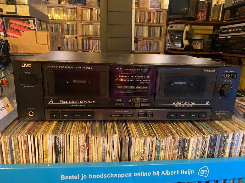 Cassettedeck JVC TD-W203, Dubbel, -, JVC, -