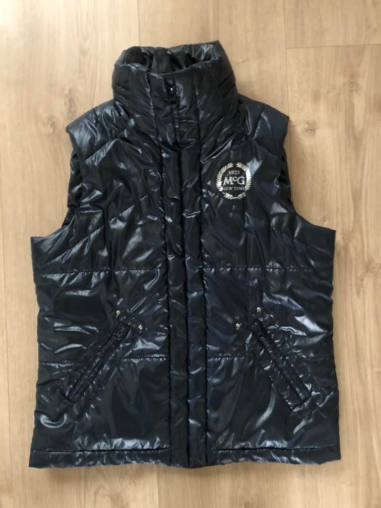 Donkerblauwe bodywarmer, Verzenden, Zo goed als nieuw, Maat 38/40 (M), Blauw