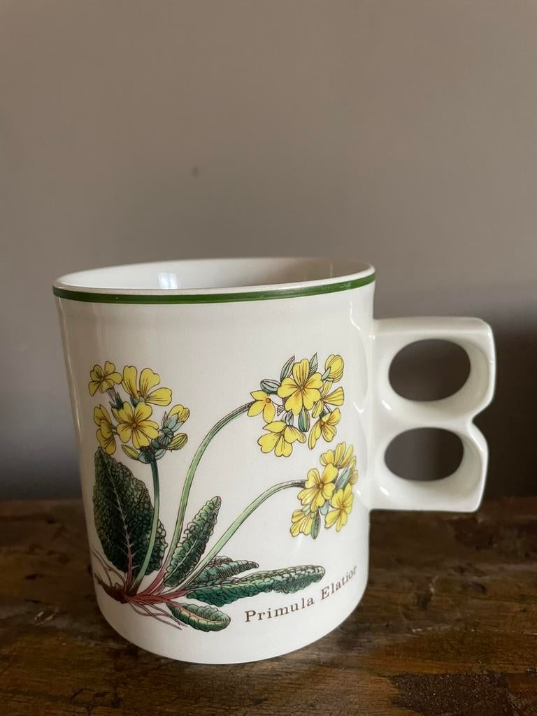 1 wedgwood Florabunda mok met dubbel oor, Ophalen of Verzenden, Zo goed als nieuw, Wedgwood, Kop(pen) en/of Schotel(s)