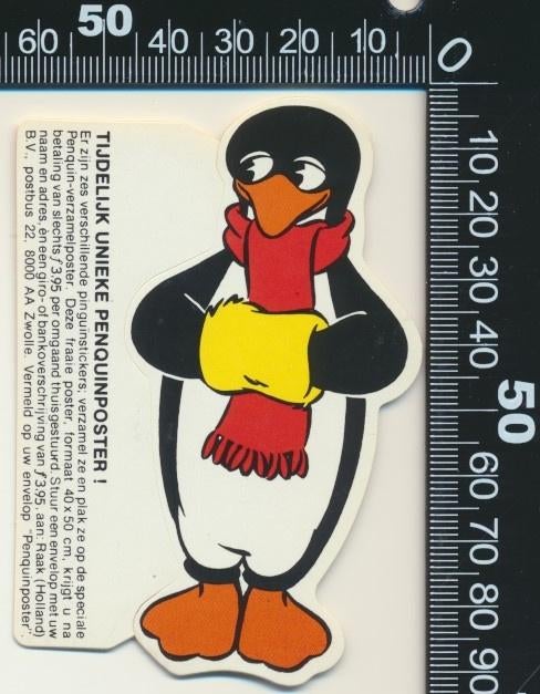 Sticker: Pingu (4), Verzenden, Zo goed als nieuw, Film, Tv of Omroep