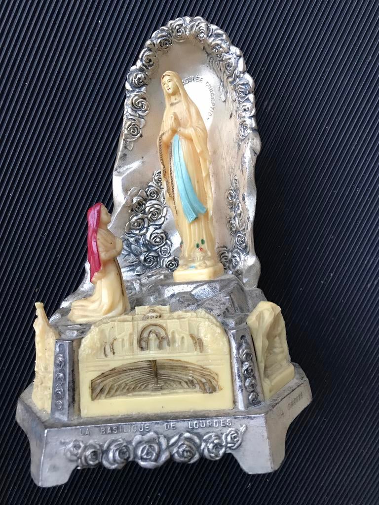 Lourdes grot met speeldoos, Ophalen of Verzenden