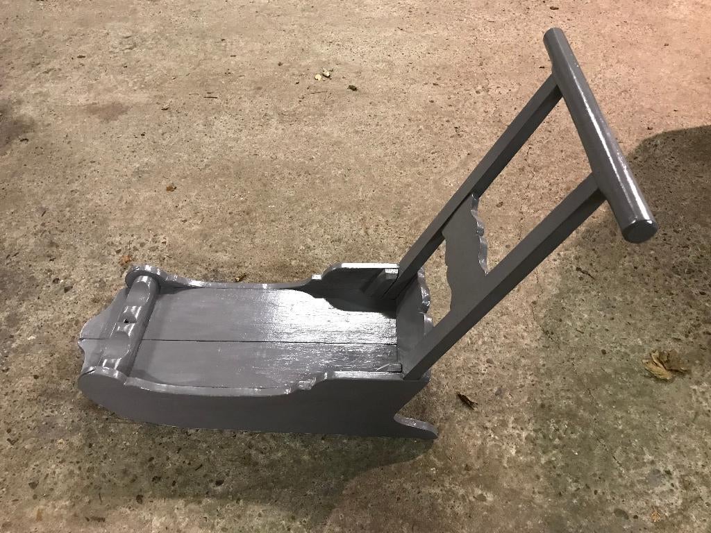 Ouderwetse houten slee vintage / brocant, Ophalen, Gebruikt, Hout