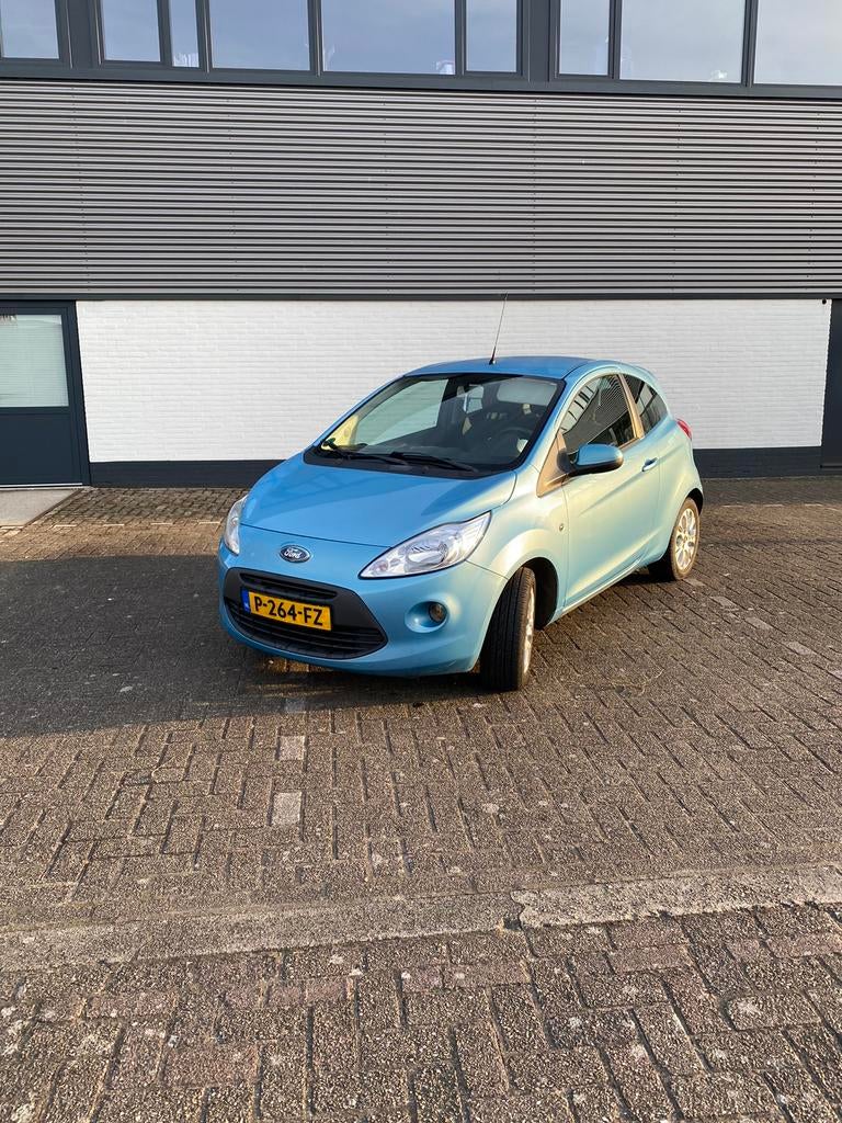 Ford Ka 1.2 51KW 2009 Blauw, Auto's, Voorwielaandrijving, 1242 cc, 4 cilinders, Bedrijf