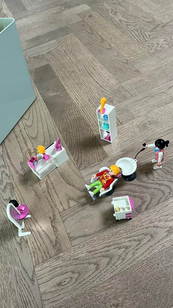 Playmobil kapper set, Ophalen of Verzenden, Zo goed als nieuw, Complete set