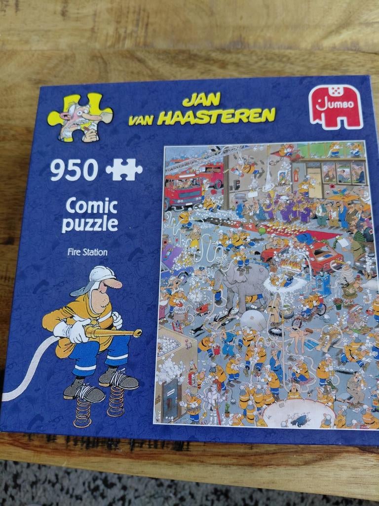 Jan van Haasteren fire station, Hobby en Vrije tijd, Denksport en Puzzels, Ophalen, 500 t/m 1500 stukjes, Zo goed als nieuw
