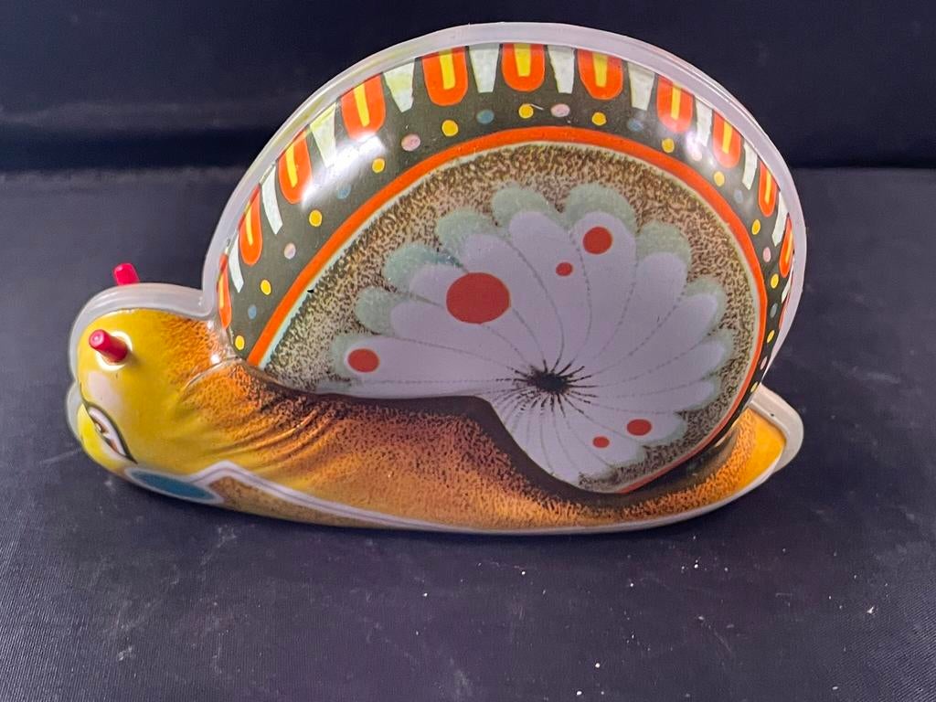 Vintage opwindbare slak, Ophalen of Verzenden