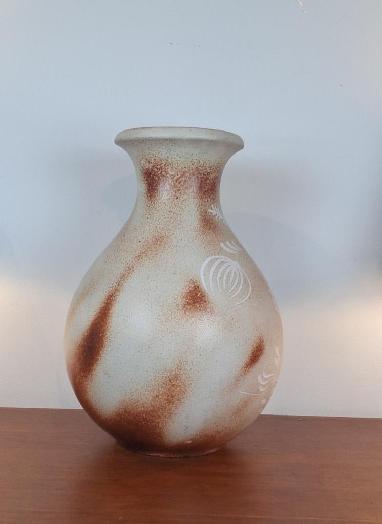 Grote Vintage West Germany Vaas met Oor, Antiek en Kunst, Ophalen