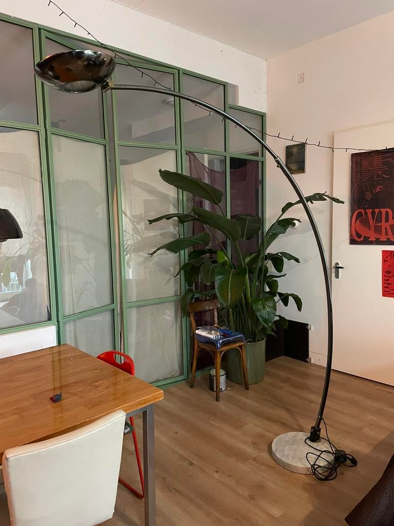 Grote Booglamp Italiaans Design Relco, Huis en Inrichting, Lampen | Vloerlampen, Ophalen, Gebruikt, Modern Design, 150 tot 200 cm